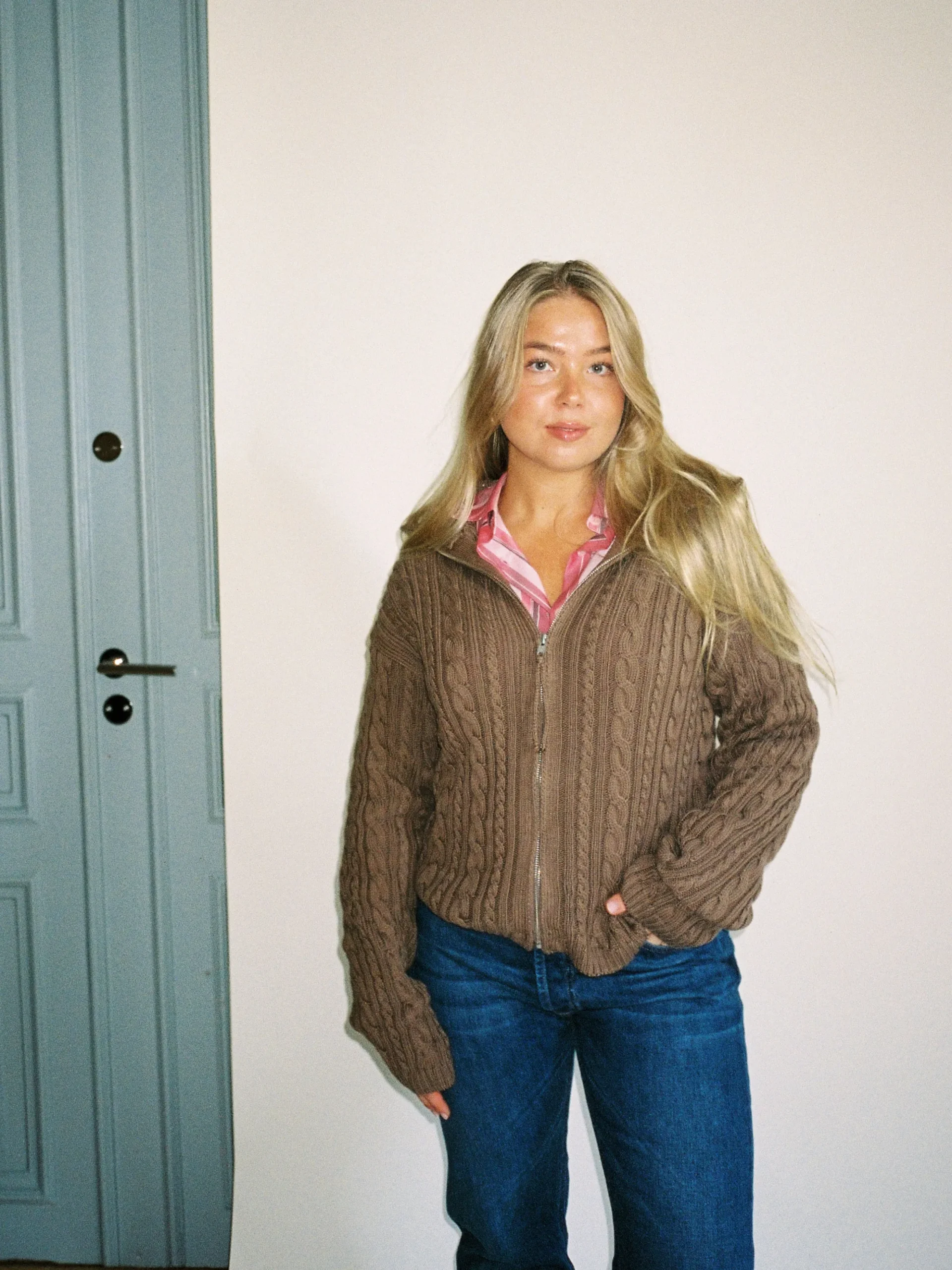 Clearance Djerf Avenue Ready Set Go Cardigan Brown