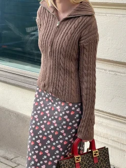 Clearance Djerf Avenue Ready Set Go Cardigan Brown