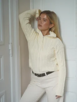 Best Sale Djerf Avenue Ready Set Go Cardigan Cream