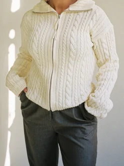 Best Sale Djerf Avenue Ready Set Go Cardigan Cream