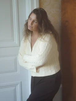 Best Sale Djerf Avenue Ready Set Go Cardigan Cream