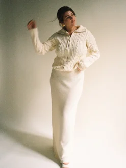 Best Sale Djerf Avenue Ready Set Go Cardigan Cream