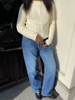 Discount Djerf Avenue Relaxed Jeans Dark Blue