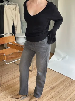 Cheap Djerf Avenue Relaxed Jeans Grey