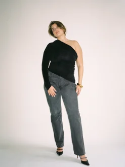 Sale Djerf Avenue Relaxed Jeans Grey - Tall