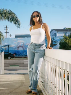 Outlet Djerf Avenue Relaxed Jeans Washed Blue - Tall