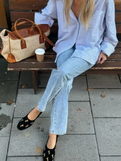 Store Djerf Avenue Relaxed Jeans Washed Blue