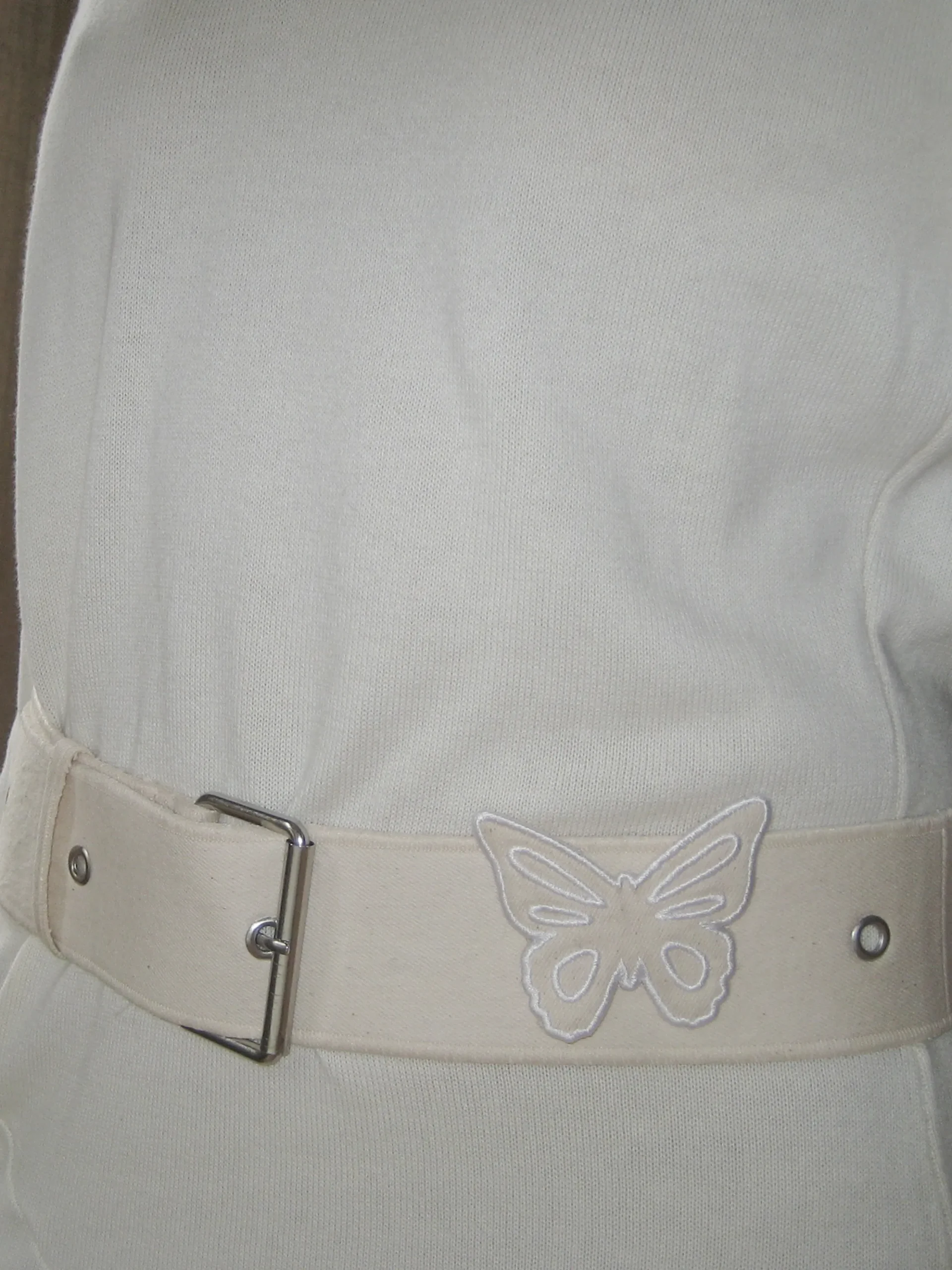 Outlet Djerf Avenue Remake Denim Butterfly Belt Cream