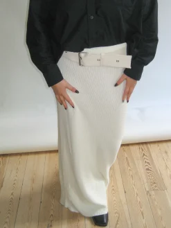 Outlet Djerf Avenue Remake Denim Butterfly Belt Cream