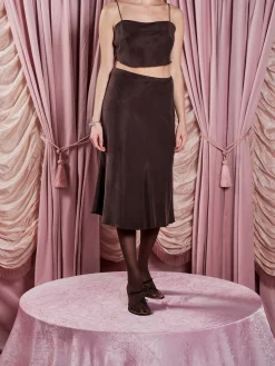 Cheap Djerf Avenue REMAKE Dream Set Midi Dark Mocha