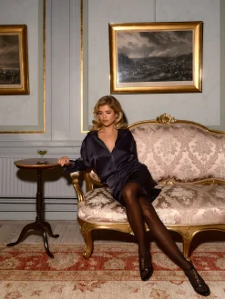 Online Djerf Avenue Satin Shirt Anthracite