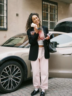 Online Djerf Avenue Staple Sweatpants Baby pink