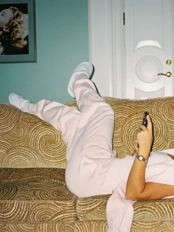 Online Djerf Avenue Staple Sweatpants Baby pink