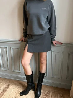 Outlet Djerf Avenue Staple Sweatshirt Washed Grey