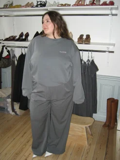 Outlet Djerf Avenue Staple Sweatshirt Washed Grey