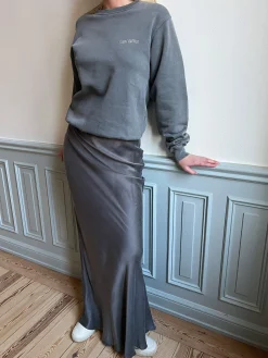 Outlet Djerf Avenue Staple Sweatshirt Washed Grey