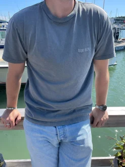 Best Djerf Avenue Straight Fit T-shirt Washed Grey