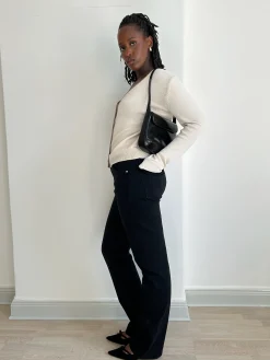 Best Sale Djerf Avenue Straight Jeans - Tall Midnight Black