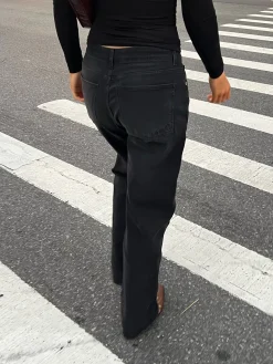 Best Sale Djerf Avenue Straight Jeans Black