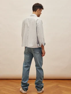 Store Djerf Avenue Straight Jeans Mid Blue - Tall