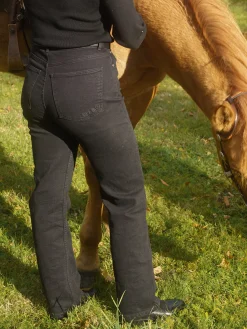 Fashion Djerf Avenue Straight Jeans Midnight Black