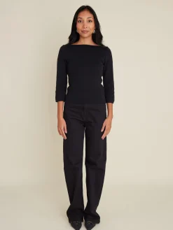 Fashion Djerf Avenue Straight Jeans Midnight Black