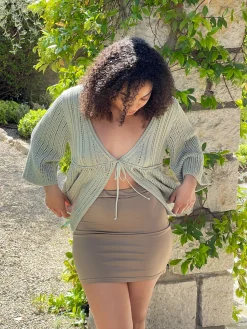 Cheap Djerf Avenue Swim Skirt Biscuit