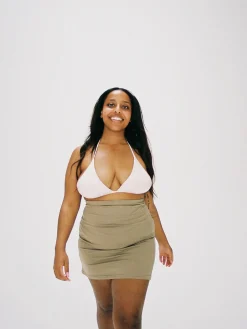 Cheap Djerf Avenue Swim Skirt Biscuit