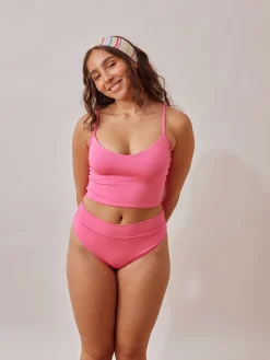 Cheap Djerf Avenue Tankini Top Guava