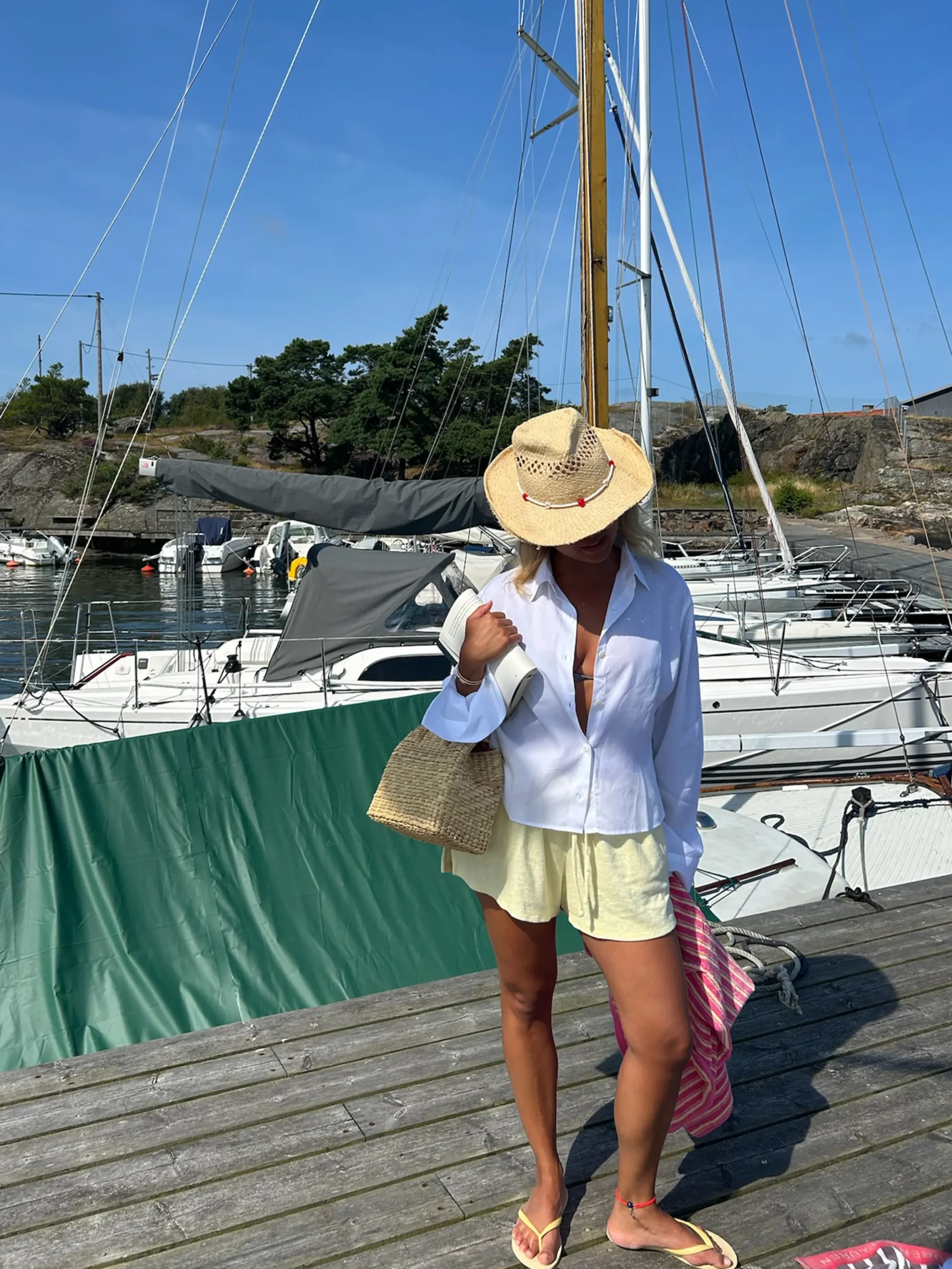 Online Djerf Avenue Terry Shorts Baby Sun