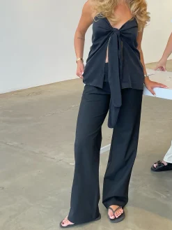 Cheap Djerf Avenue Tie Tank Top Ash