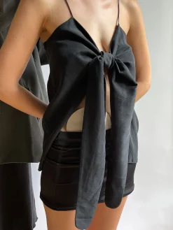 Cheap Djerf Avenue Tie Tank Top Ash