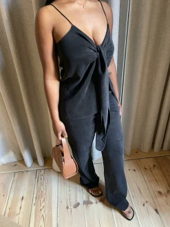 Cheap Djerf Avenue Tie Tank Top Ash