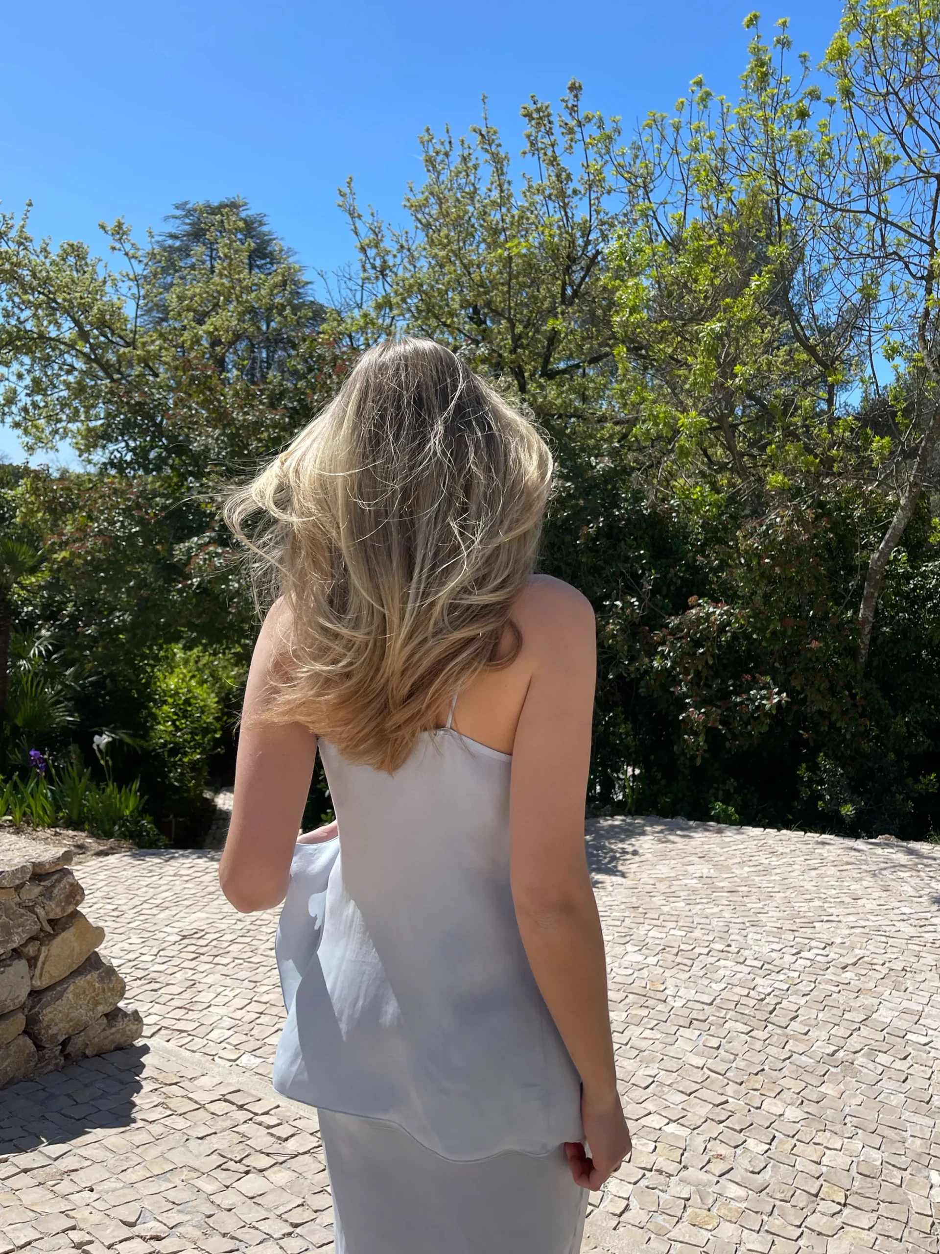 Cheap Djerf Avenue Tie Tank Top Baby Blue