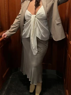 Online Djerf Avenue Tie Tank Top Cloud