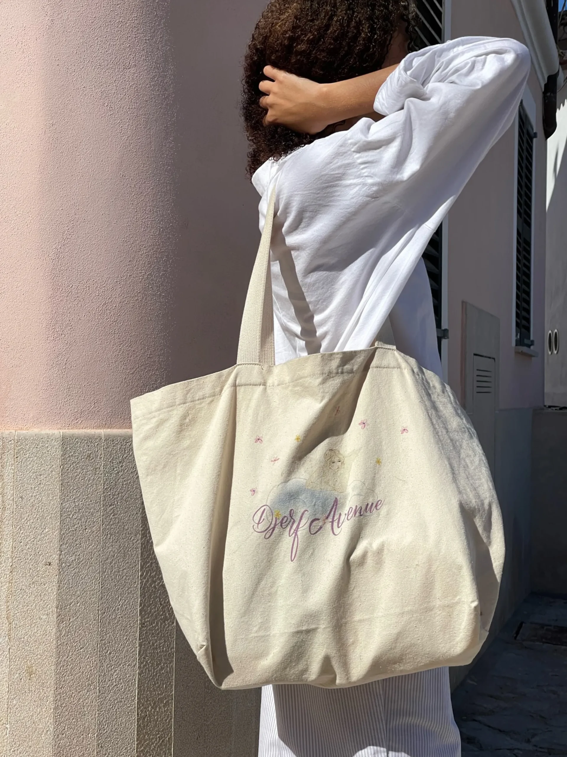 Online Djerf Avenue Tote Bag Angel Print