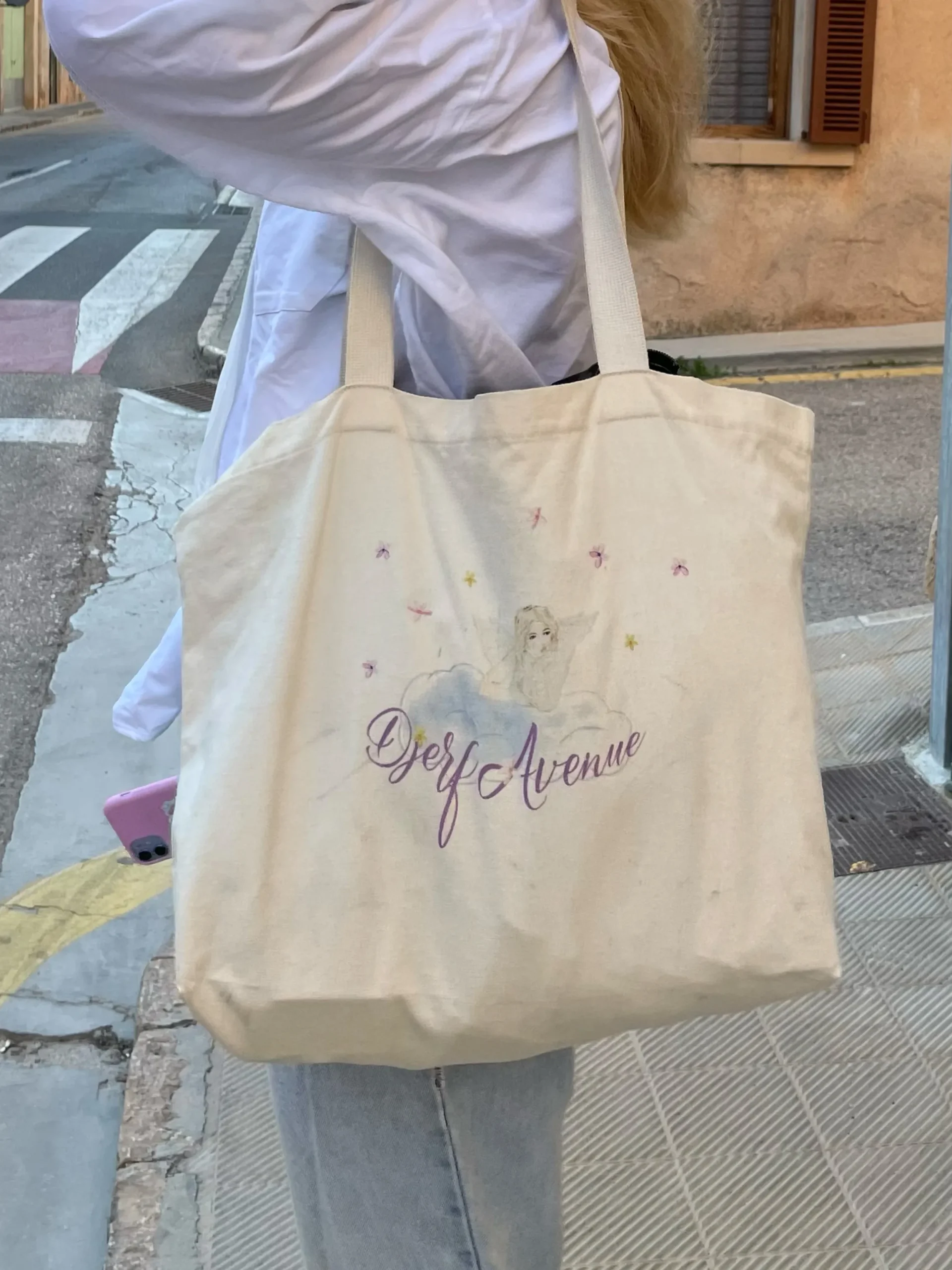 Online Djerf Avenue Tote Bag Angel Print