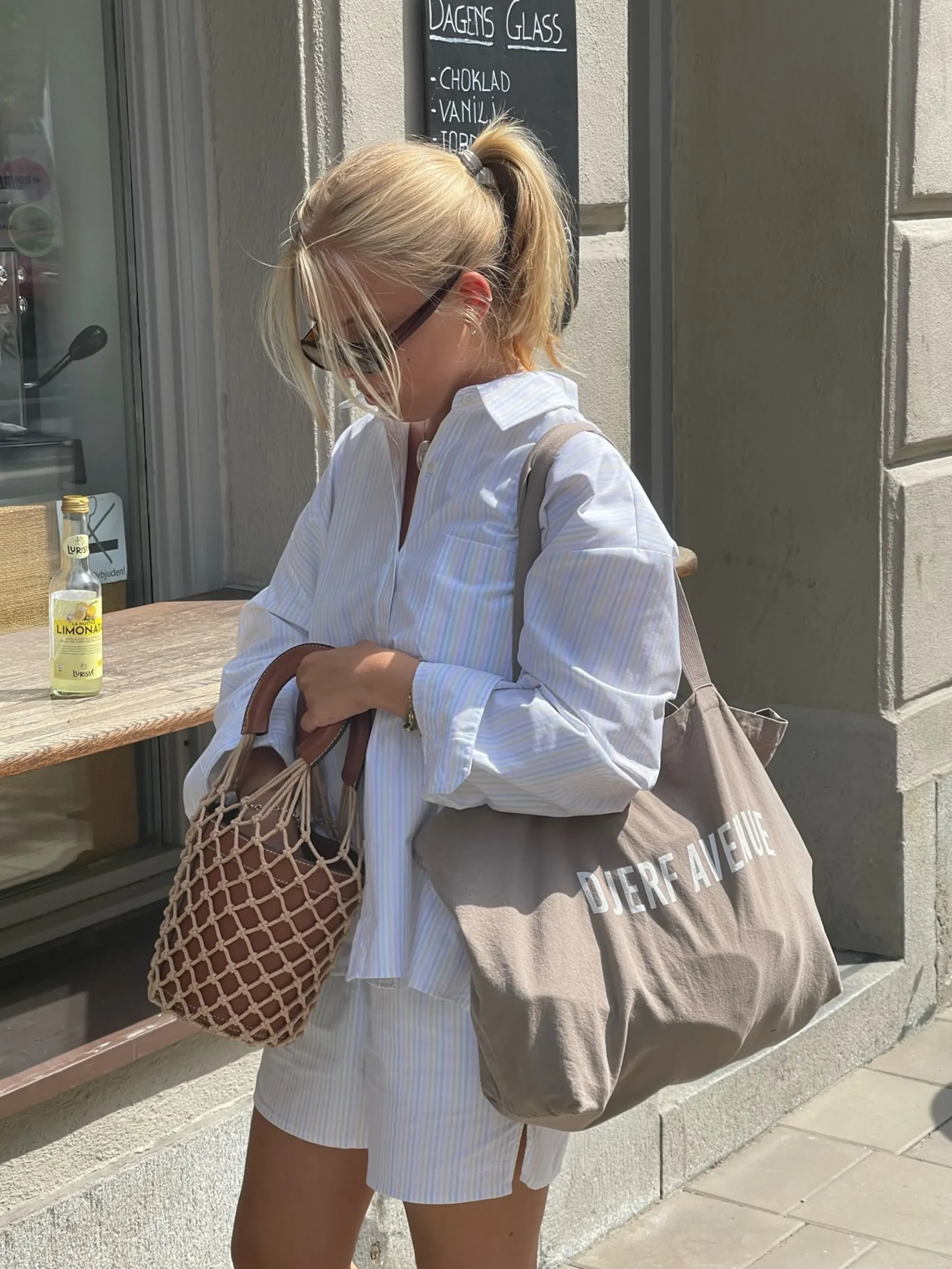 Fashion Djerf Avenue Tote Bag Oat