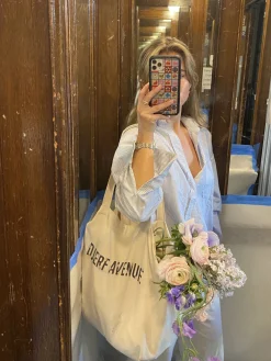 Best Sale Djerf Avenue Tote Bag White