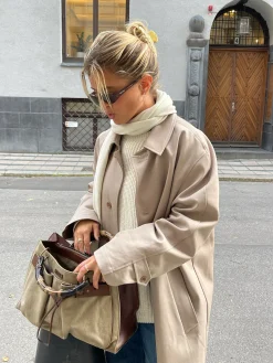 Clearance Djerf Avenue Trench Coat Sand