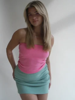 Shop Djerf Avenue Tube Skirt Mint