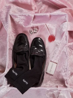 Outlet Djerf Avenue Tube Socks Black/White