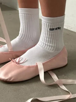 Shop Djerf Avenue Tube Socks White/Black