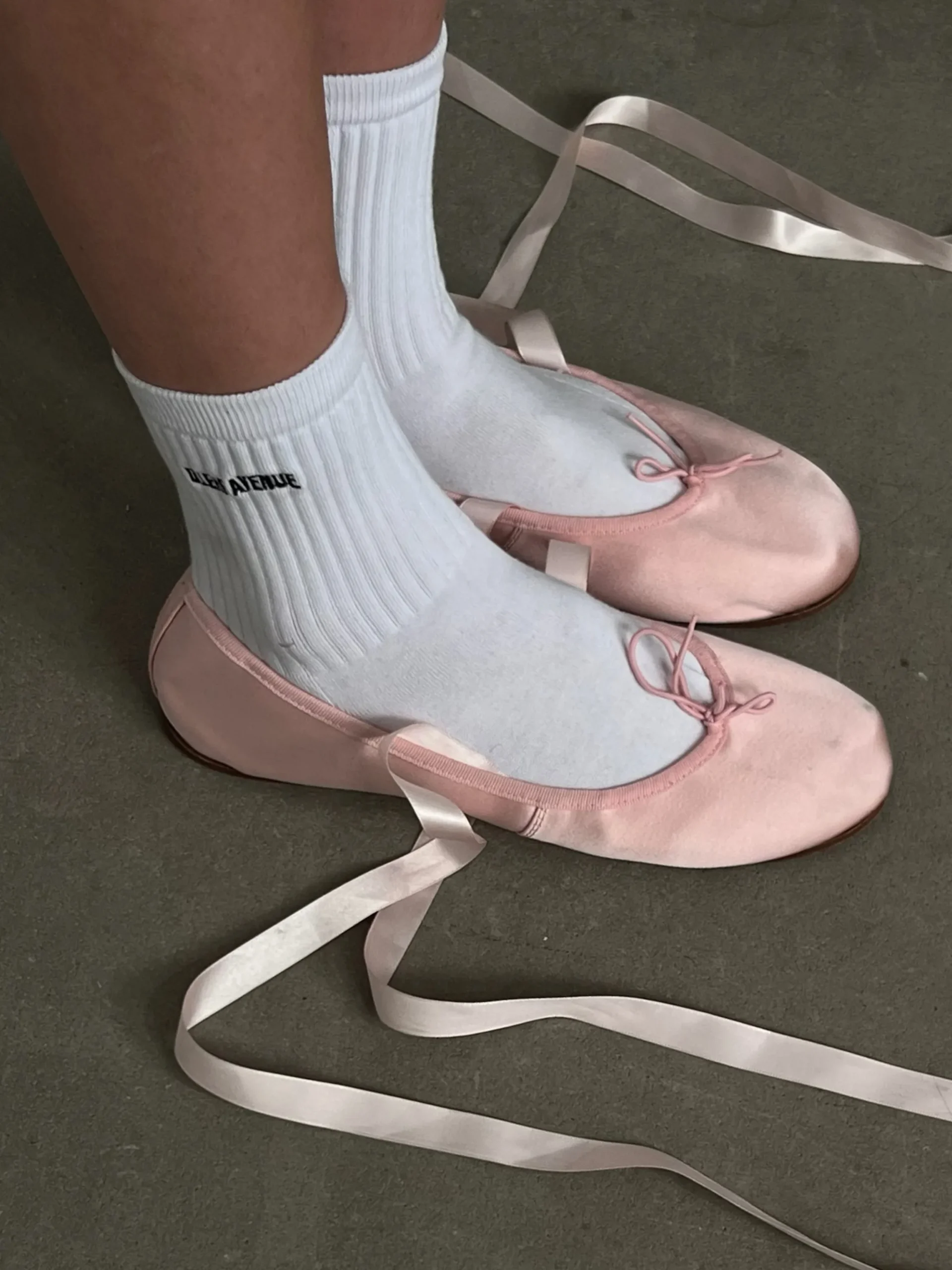 Shop Djerf Avenue Tube Socks White/Black