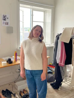 Fashion Djerf Avenue Turtleneck Top Cream