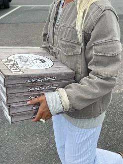 Sale Djerf Avenue Utility Jacket Brown