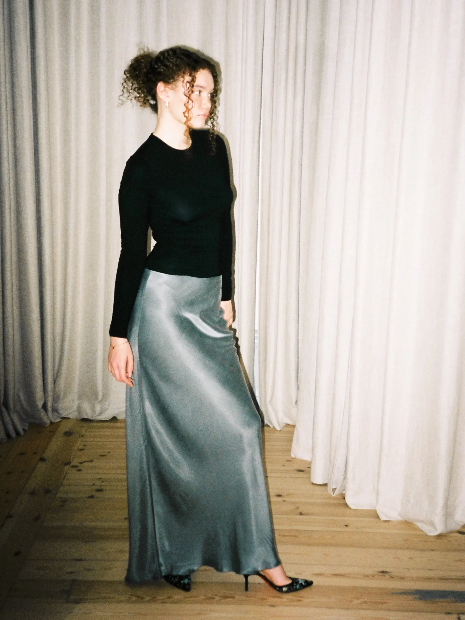 Cheap Djerf Avenue Vision Skirt Storm