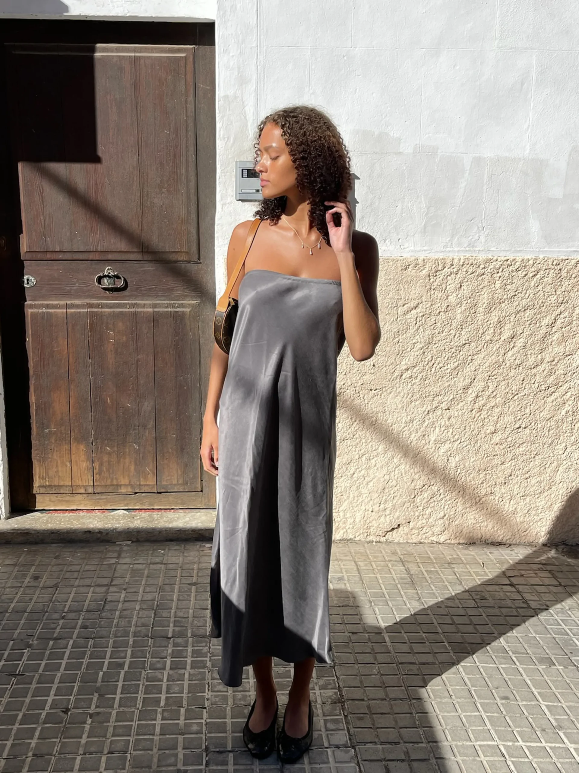 Cheap Djerf Avenue Vision Skirt Storm