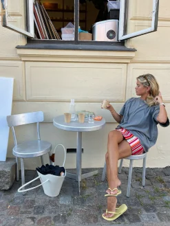 Fashion Djerf Avenue Washed T-shirt Grey Washed grey