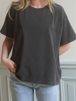 Outlet Djerf Avenue Washed T-shirt Washed Black